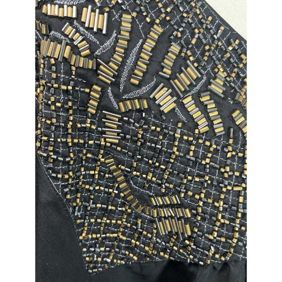 Avenue Black Beaded Balloon Sleeves Top Tunic Plus Size 26 28 New - Picture 8 of 15